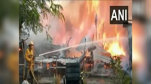 Fire tenders at the spot