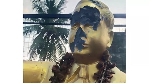 Ambedkar statue damaged in Ponneri