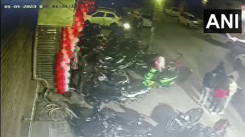 A Screen grab from CCTV footage
