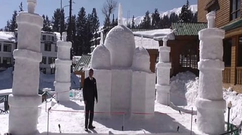 Snow sculpture