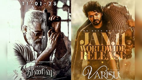 Posters of Thunivu & Varisu