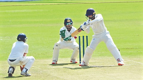 Baba Indrajith remained unbeaten on 45 at stumps.
