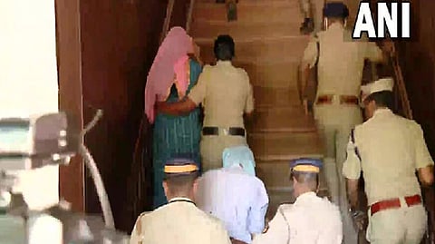 Visual of accused being taken to the Ernakulam District Session Court on Oct 12.
