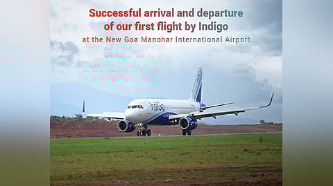 First flight landed at newly built Manohar International Airport in Goa