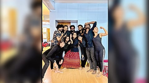 A still from the rehearsals