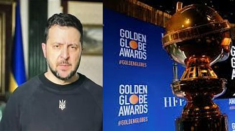 Volodymyr Zelenskyy at the 80th Golden Globe Awards