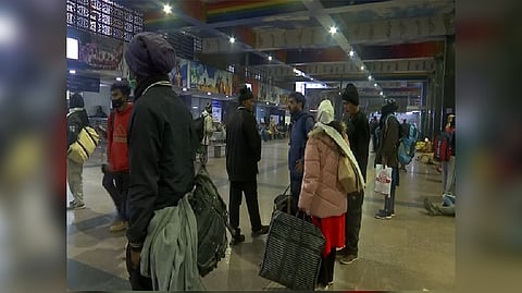 Visual from New Delhi Railway Station