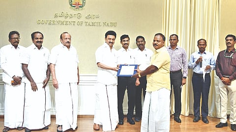 MK Stalin on Tuesday launched the works to distribute Rs 318 crore compensation to 2.21 lakh farmers for crop losses under crop insurance for 2021-22 and 2022-23.
