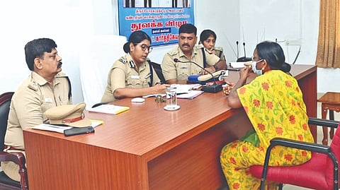 The new Tiruchy City Commissioner of Police conducted a petition mela on Wednesday