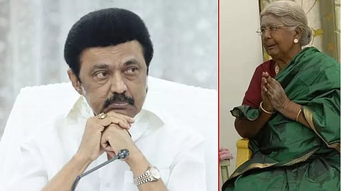 Chief Minister MK Stalin on Thursday condoled the death of actor Vadivelu's mother Sarojini Ammal.