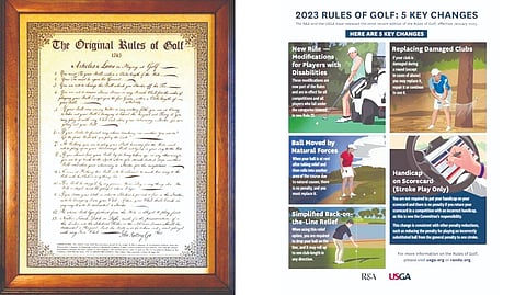 (L and R) First and latest set of rules