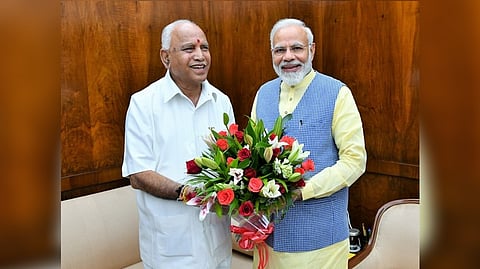 Prime Minister Narendra Modi and Karnataka BJP strongman B.S. Yediyurappa