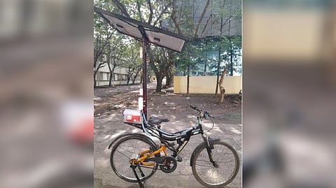 'Zero cycle', a low-cost hybrid vehicle developed by group of TN government college students