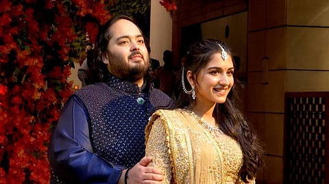 Anant Advani with Radhika Merchant