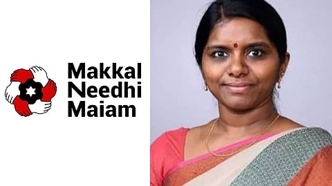 Makkal Needhi Maiam's Women and Child Welfare Wing State Secretary Mookambika Rathinam