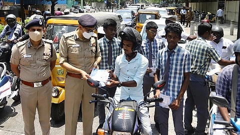 Traffic police conducted an awareness programme in 150 places