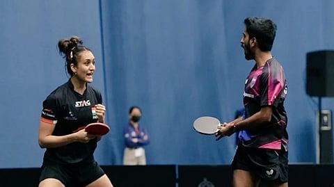 Manika Batra and Gnanasekaran Sathiyan