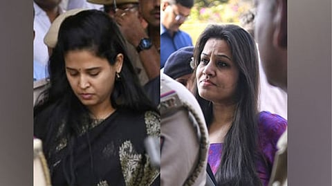 Karnataka IAS officer Rohini Sindhuri (left), IPS officer D Roopa (right)