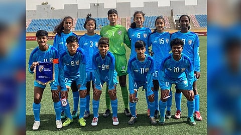 India women u17 football team.