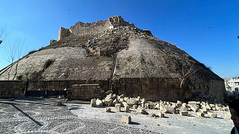 visuals of ruined 2000-year-old Gaziantep castle