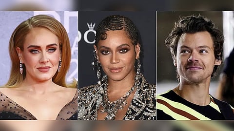 Adele; Beyonce; Harry Styles