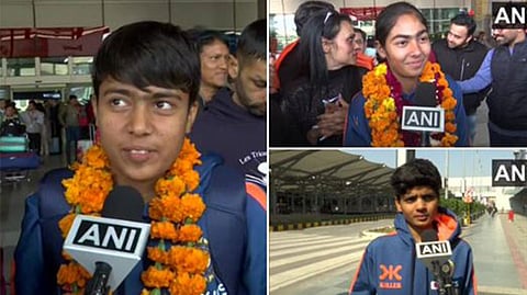 U19 World Cup winners welcomed at IGI airport