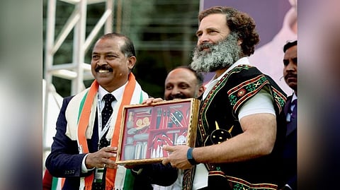 Vincent H Pala with Rahul Gandhi