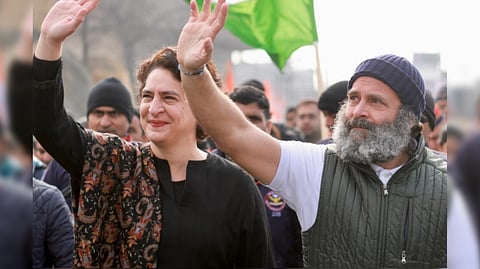 Priyanka Gandhi with Rahul Gandhi