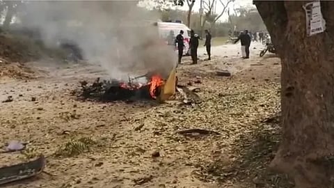 After causing mayhem in the Khyber Pakhtunkhwa province that borders Afghanistan, the Pakistan Taliban struck Islamabad, with a suicide bombing on Friday killing a policeman and injuring six others including two bystanders.