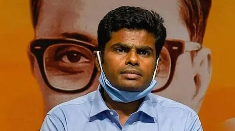 State BJP president K Annamalai