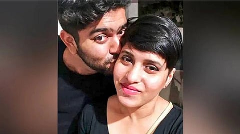 Accused Aftab Amin Poonawala with Shraddha Walkar