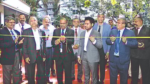 Dr A Sivathanu Pillai, ex-chief controller, R&D, DRDO inaugurating the event in Ramapuram