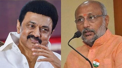 M K Stalin; CP Radhakrishnan