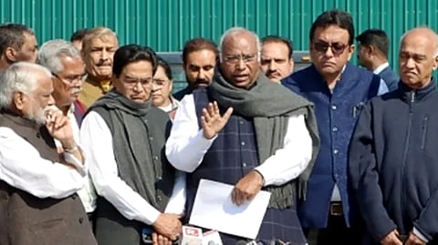Leader of opposition in the Rajya Sabha Mallikarjun Kharge led a demand by the opposition parties