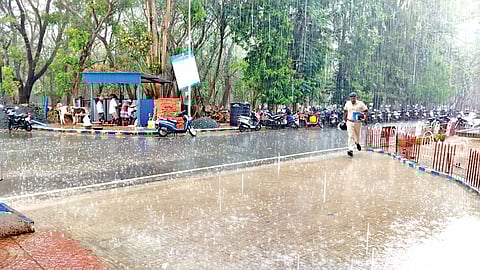 Widespread rainfall being witnessed in Delta region on Tuesday