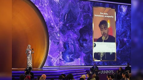 Jill Biden accepts award on behalf of Sherlin Hajipour