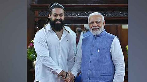 PM Narendra Modi with Yash