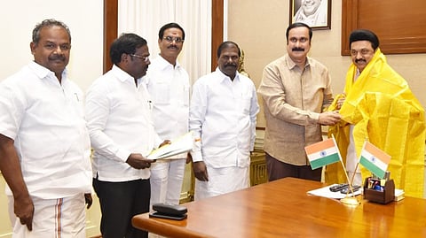 Anbumani with CM Stalin