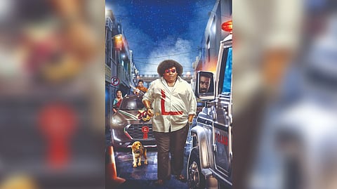 The first look poster of Yogi Babu?s upcoming film Lucky Man