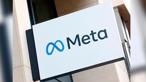 Meta logo in Brussels, Belgium