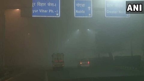 Dense fog envelops Delhi, AQI in 'poor' category