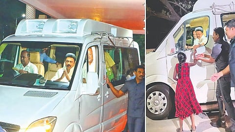 CM receives pen from girl for MK’s memorial