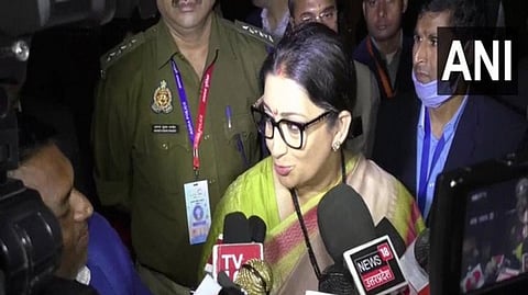 Union Minister Smriti Irani in Agra.