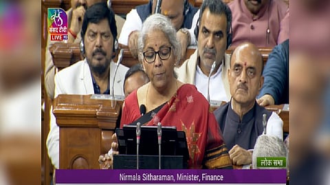 Nirmala Sitharaman in Parliament