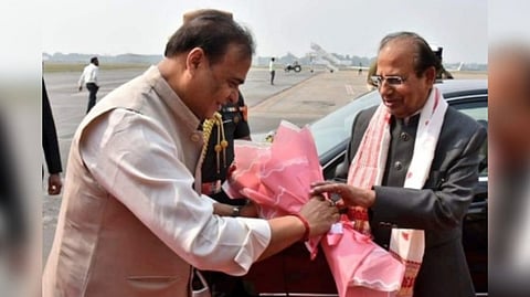 Outgoing Governor Jagdish Mukhi