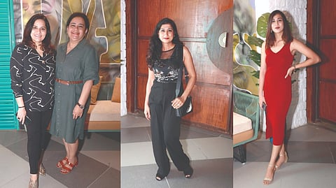 (L to R) Ektha and Alpana; Vinita and Mithraa