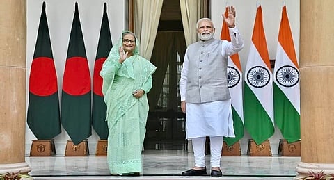 Sheikh Hasina and PM Modi