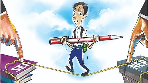 Both the University Grants Commission (UGC) and All India Council for Technical Education (AICTE?s) had issued strict instructions that schools and universities in the State should implement National Education Policy (NEP) 2020