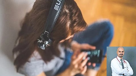 (inset) Dr Ashwin VG