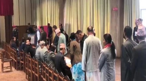 Visuals from the Nepal's Parliament building